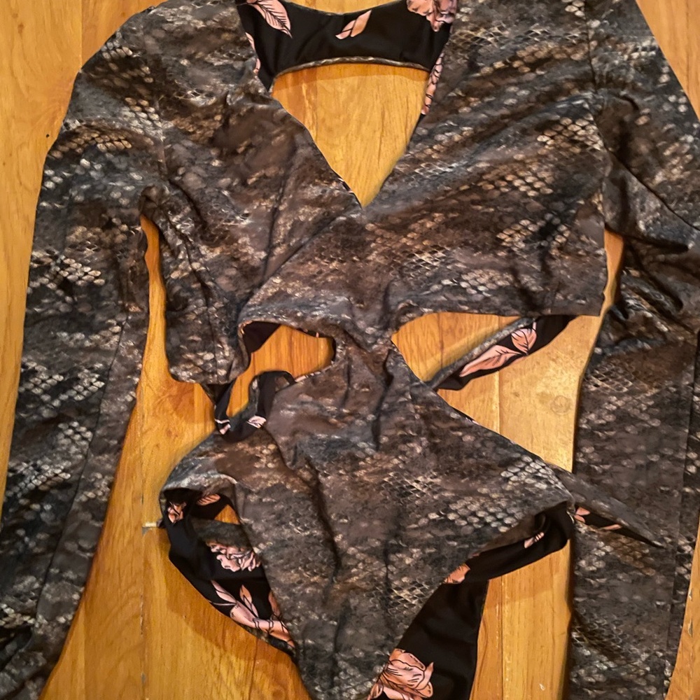 Maaji Teversible Python Floral Print Reversible S… - image 3